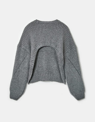 TALLY WEiJL, Backless Chunky Knit Jumper for Women