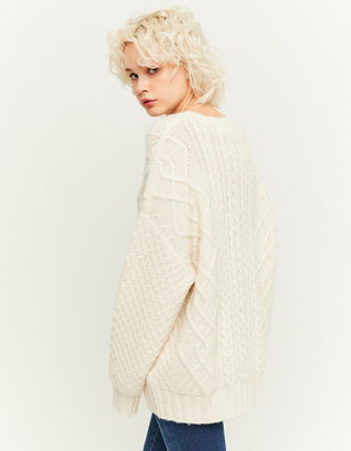 TALLY WEiJL, Chunky Cable Knit Oversize Jumper for Women