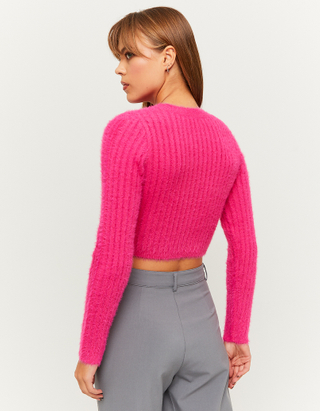 TALLY WEiJL, Pink Soft Touch Cropped Jumper for Women