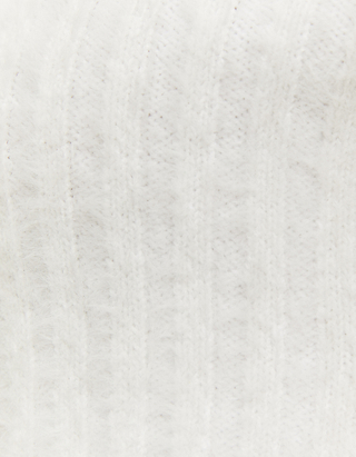 Maglione Corto Morbido Bianco 