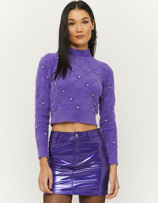 TALLY WEiJL, Pull Court Violet for Women