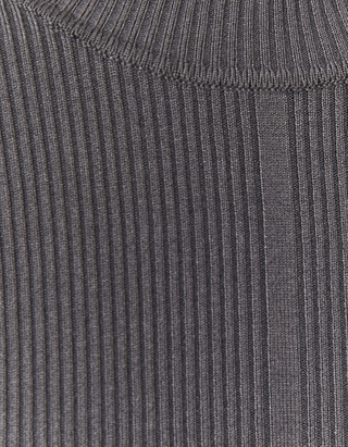 TALLY WEiJL, Grey Ribbed Fitted Jumper for Women