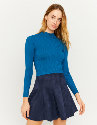 TALLY WEiJL, Niebieski dopasowany sweter for Women
