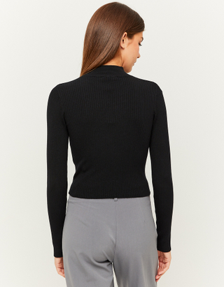 TALLY WEiJL, Black Fitted Knit Jumper for Women