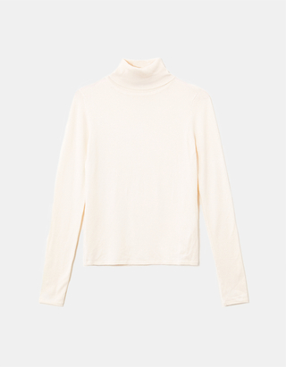 TALLY WEiJL, Pull Col Roulé Basique Blanc for Women