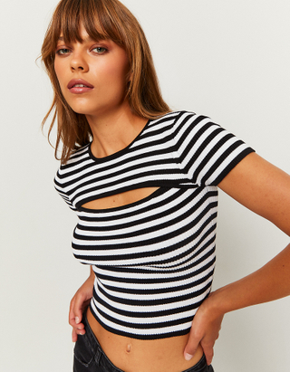 TALLY WEiJL, Top In Maglia Cut Out for Women