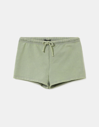 Πράσινο Mid Waist Shorts