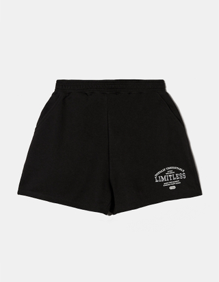 TALLY WEiJL, Black Printed Sweat Shorts for Women