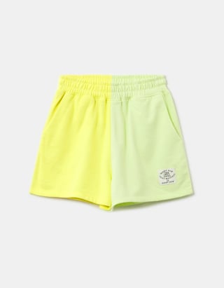  High Waist Colorblock Shorts