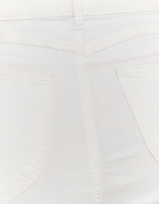 Short Moulant Taille Haute Blanc