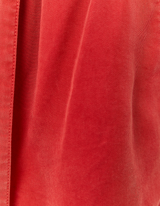 Red High Waist Paperbag Lightweight Shorts