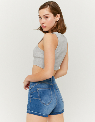 Shorts di Jeans Skinny Push-up a Vita Alta | TALLY WEiJL Online Shop