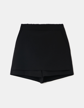Schwarze Mini Basic Shorts