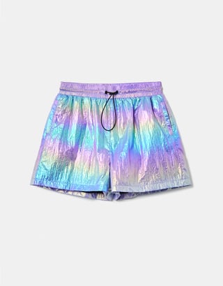 Metallic Fabric Shorts