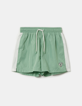 Grüne High Waist Loose Shorts