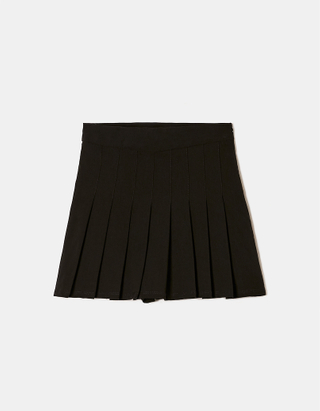 TALLY WEiJL, Jupe-short plissée noire for Women