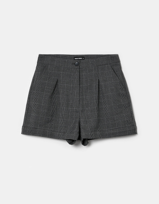 Grey High Waist Shorts