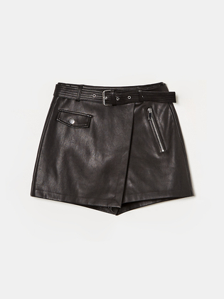 Gonna Pantalone in Pelle Sintetica con Cintura | TALLY WEiJL Online Shop