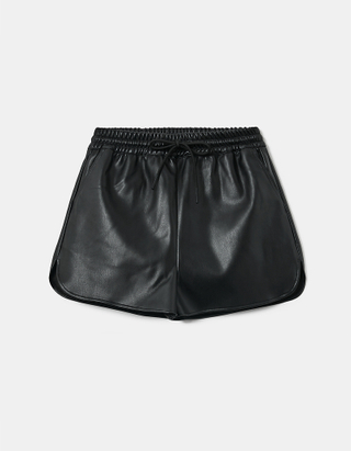 TALLY WEiJL, Black Low Waist Straight Shorts for Women