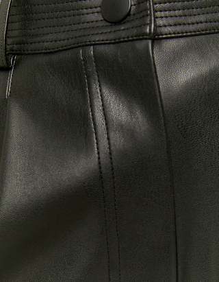TALLY WEiJL, High Waist Faux Leather Shorts for Women