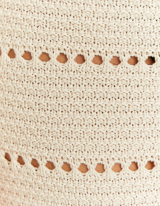 TALLY WEiJL, Beiges Midiskirt in Crochet for Women