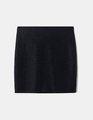 TALLY WEiJL, Black Lurex Mini Skirt for Women
