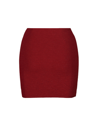 Red Lurex Skirt