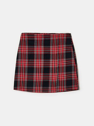 Check Mini Skirt