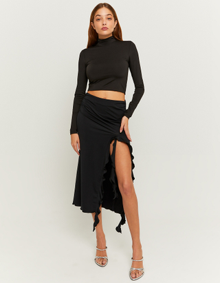 Black Skirt Slit - Temu-totobed.com.vn