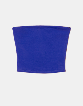 TALLY WEiJL, Niebieski top bandeau z nadrukiem for Women