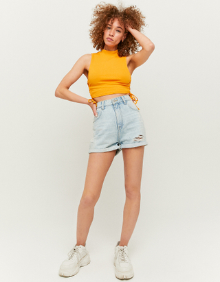 Yellow Cut out Top