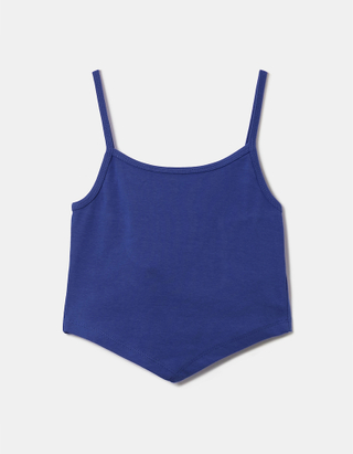 TALLY WEiJL, Blue Backless Spaghetti Strap Top for Women