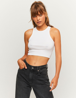 TALLY WEiJL, Basic Cropped Tank Top  for Women
