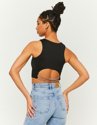 TALLY WEiJL, Cropped Top With Back Chain for Women
