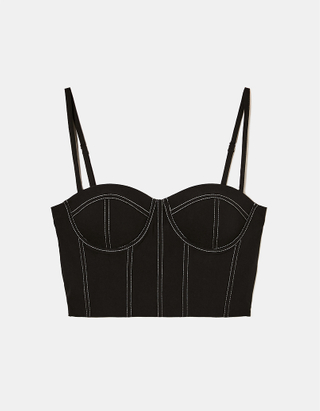 TALLY WEiJL, Cropped Corset Top for Women