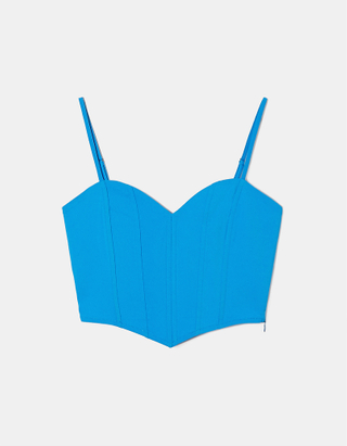 TALLY WEiJL, Ελαστικό Cropped Corset Top for Women