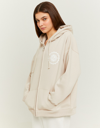 TALLY WEiJL, Beiges Printed Oversize Hoodie for Women