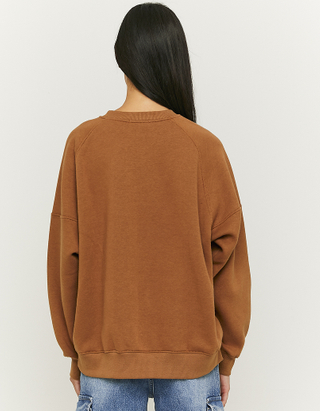 TALLY WEiJL, Brown Oversize Printed Sweatshirt for Women