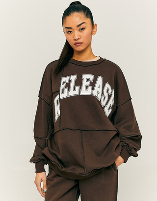 Oversize Printed Sweatshirt | TALLY 