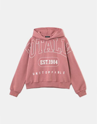 TALLY WEiJL, Pink Printed Hoodie for Women