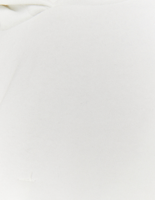 Λευκό Cropped Φούτερ με Αλυσίδα