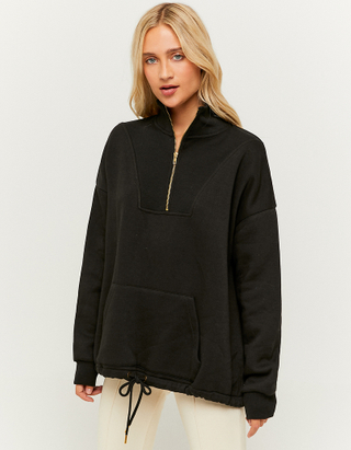 TALLY WEiJL, Black Oversize Sweatshirt for Women