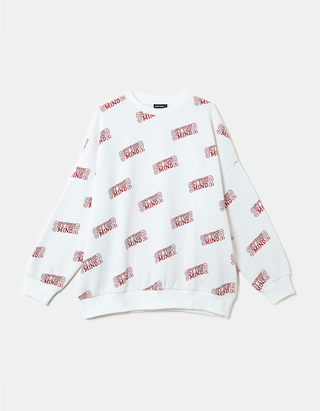 Printed Oversize Sweatshirt