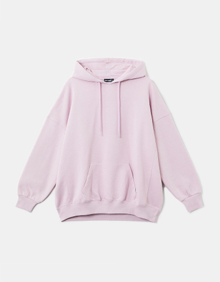 TALLY WEiJL, Lilac Hoodie with Pouch Pocket for Women