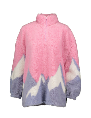 Faux Fur Oversize Sweatshirt