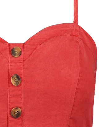 Red Top with Buttons