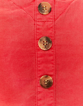 Red Top with Buttons