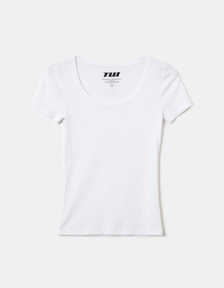 TALLY WEiJL, T-shirt Basica Bianca  for Women