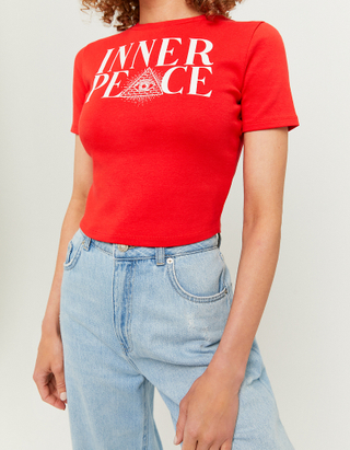 Red Printed T-shirt