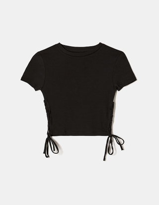 TALLY WEiJL, Lateral Ruched T-Shirt for Women